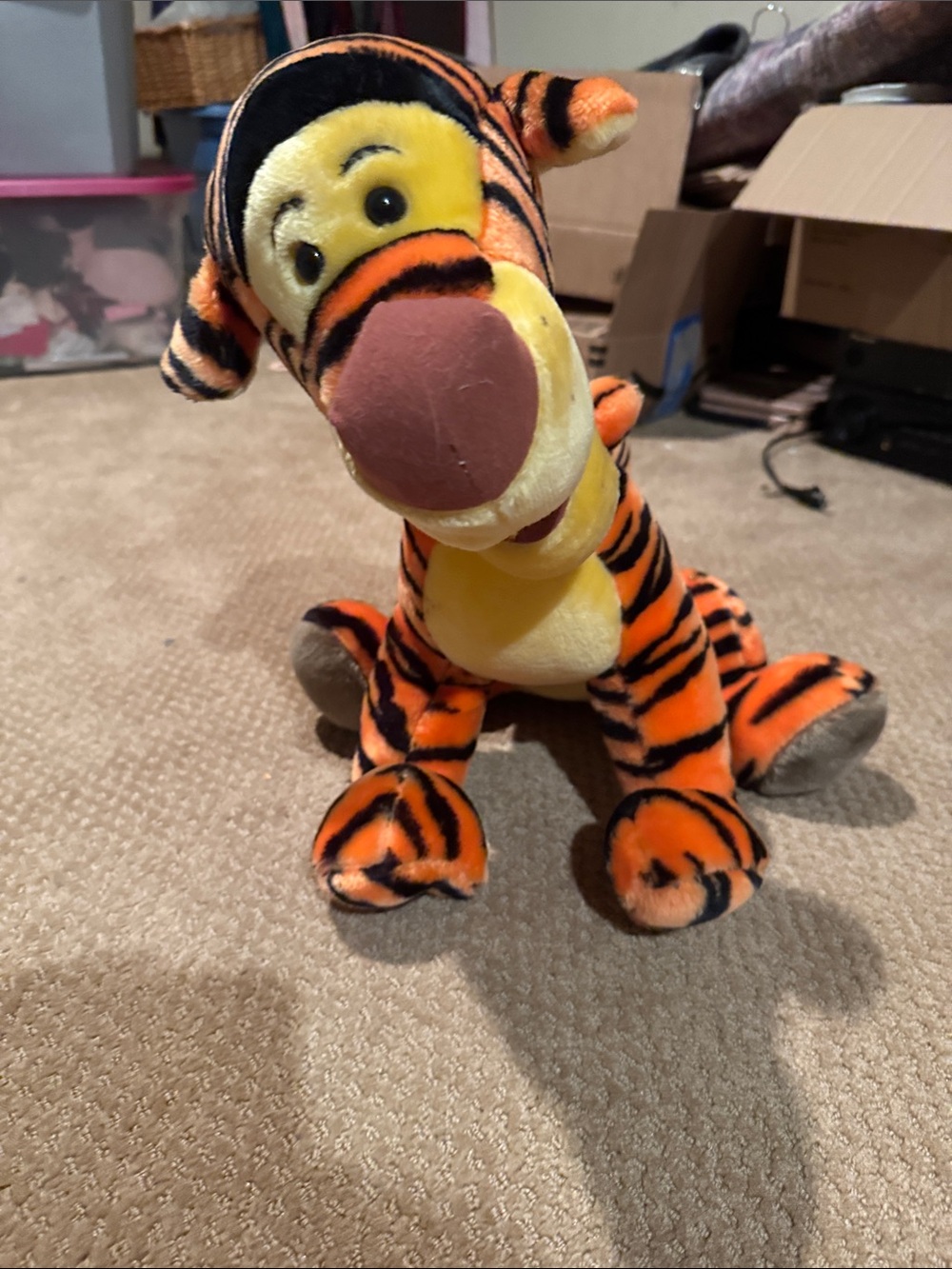 Disney Tigger Plush - Orange and Yellow Striped Stuffed Animal